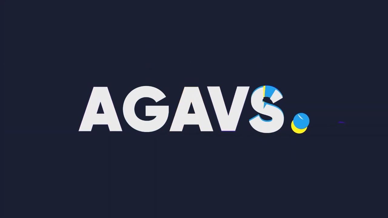 Still uit de AGAVS logo-animatie